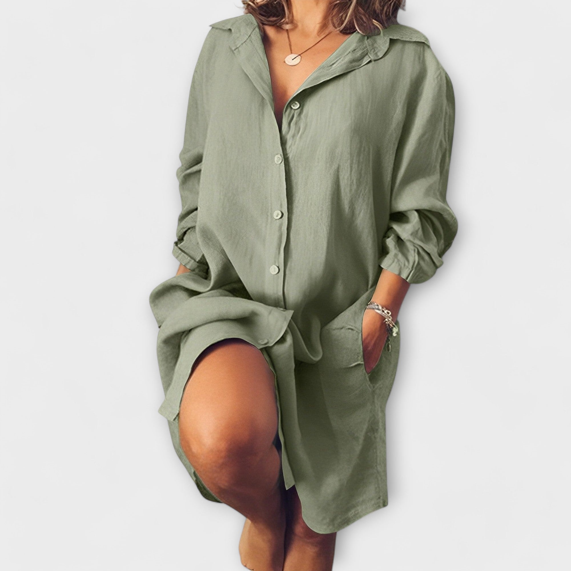 Casual linen blouse