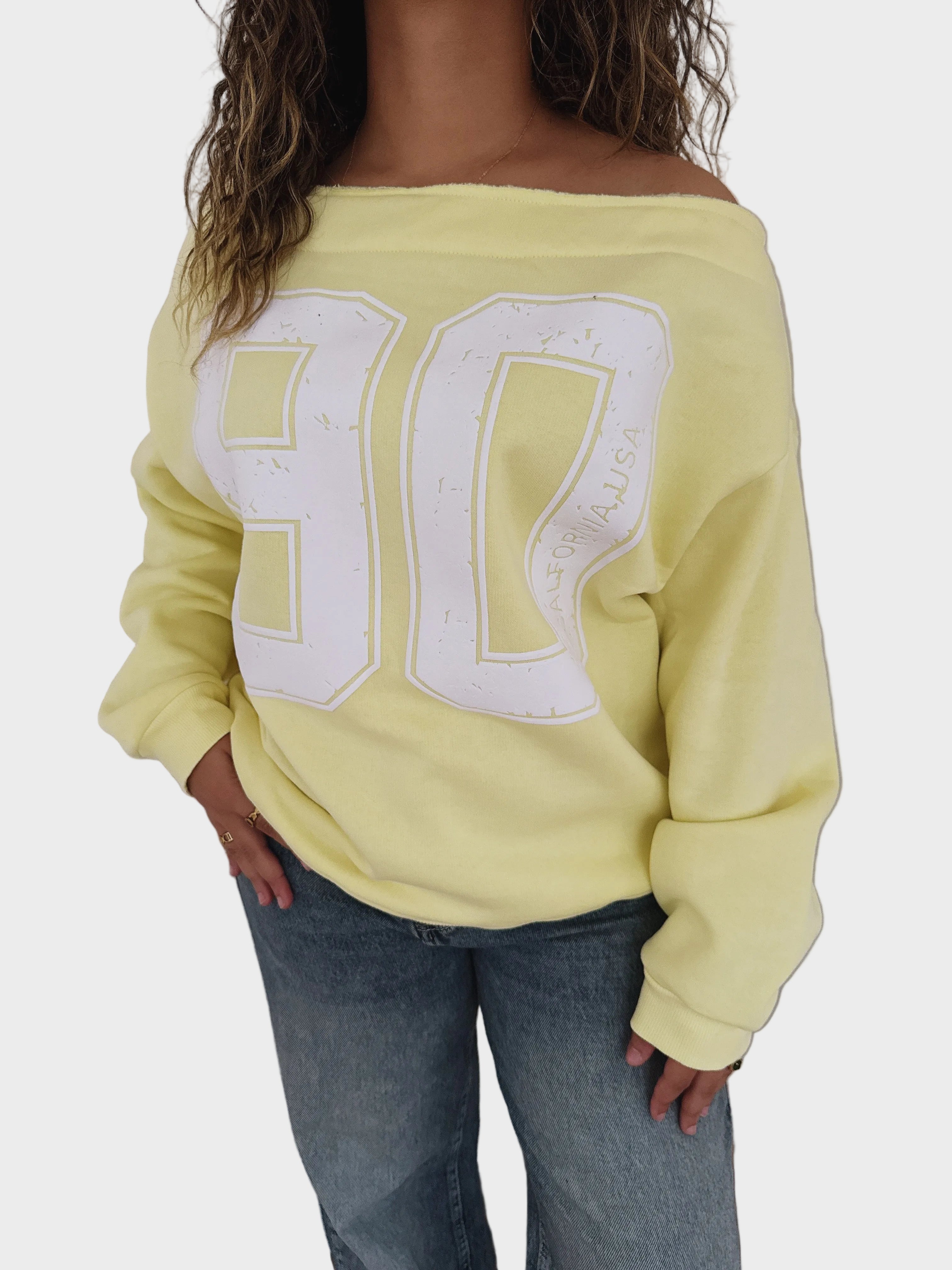 Nadeine | Off-Shoulder Sweatshirt 90