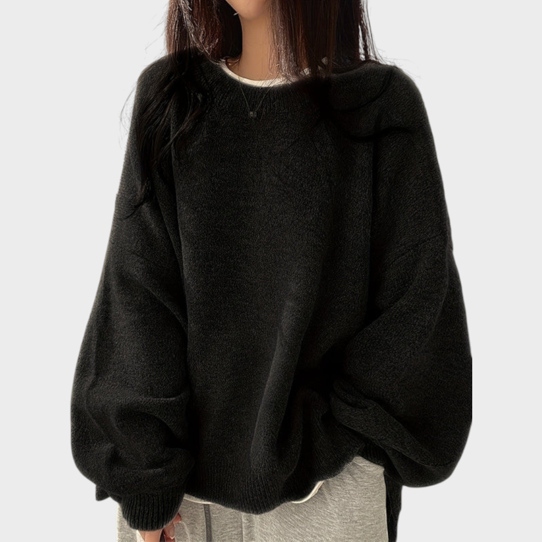 Zaneya | Crew Neck Long Sleeve Sweater