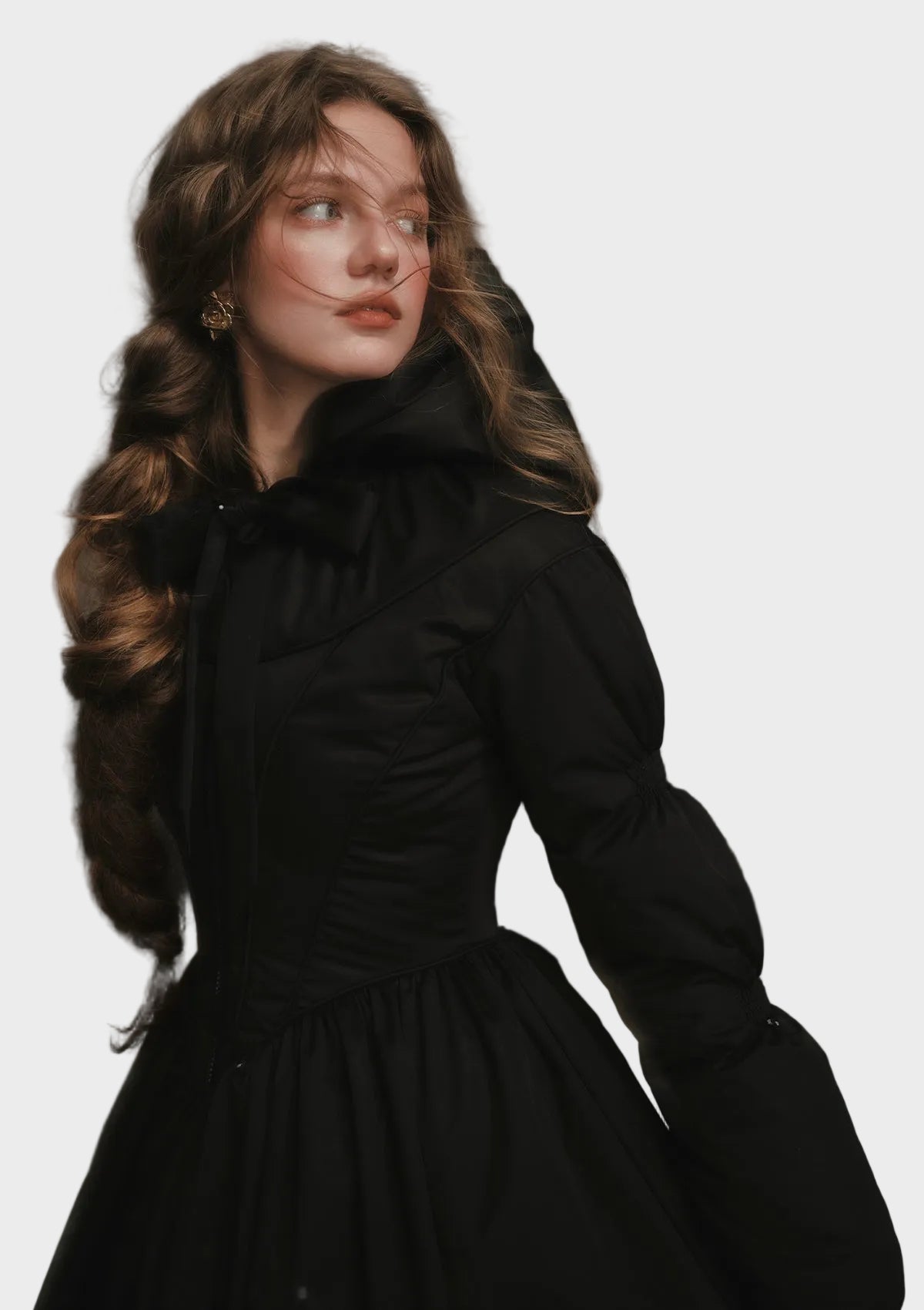 Victoria - Black and white Warrior down jacket