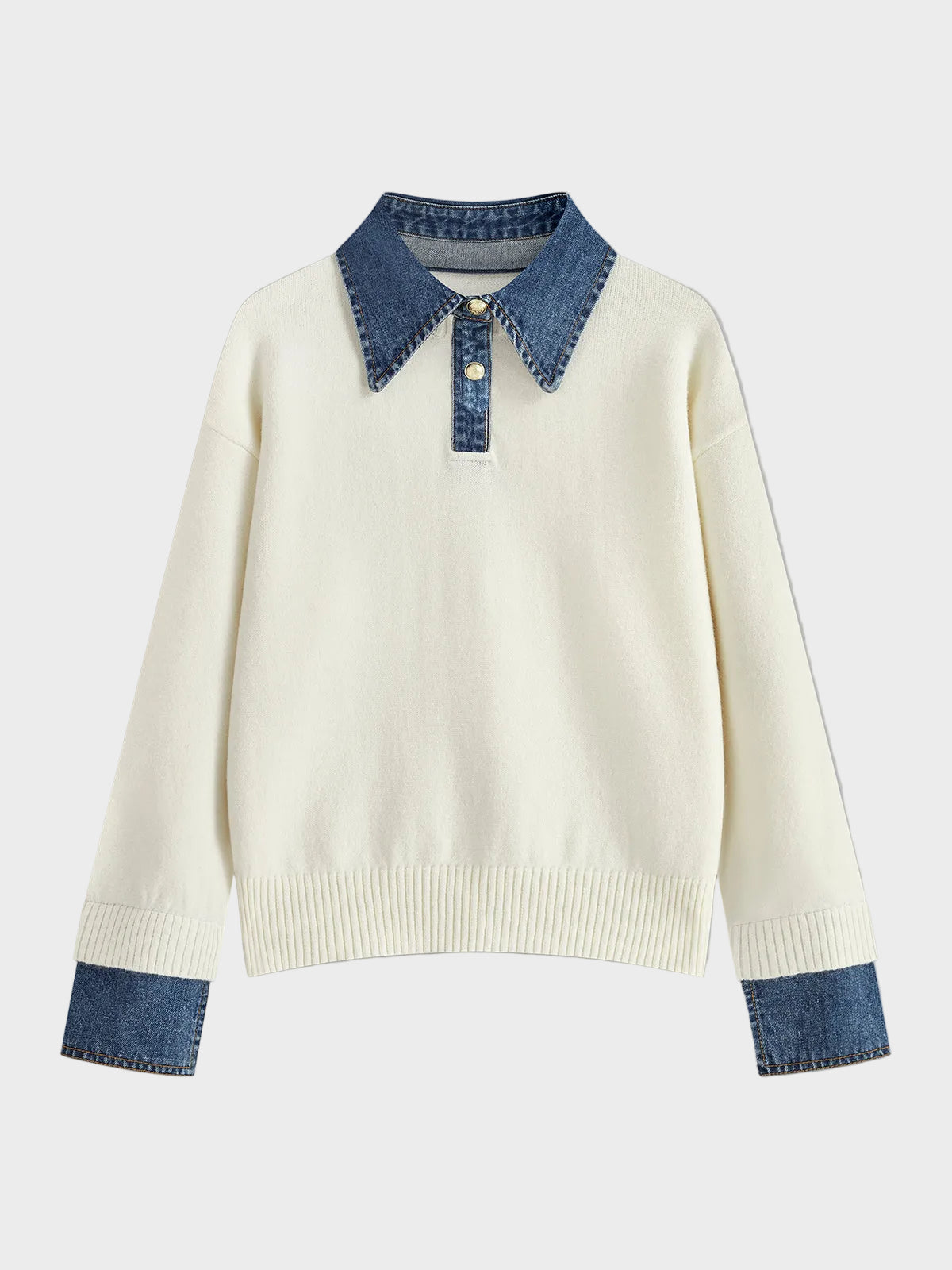 Tiffany | 2 in 1 Panel Lapel Sweater