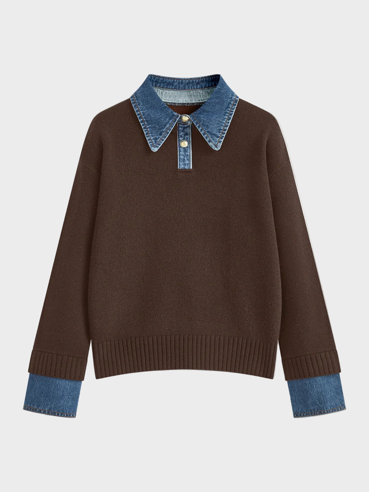 Tiffany | 2 in 1 Panel Lapel Sweater