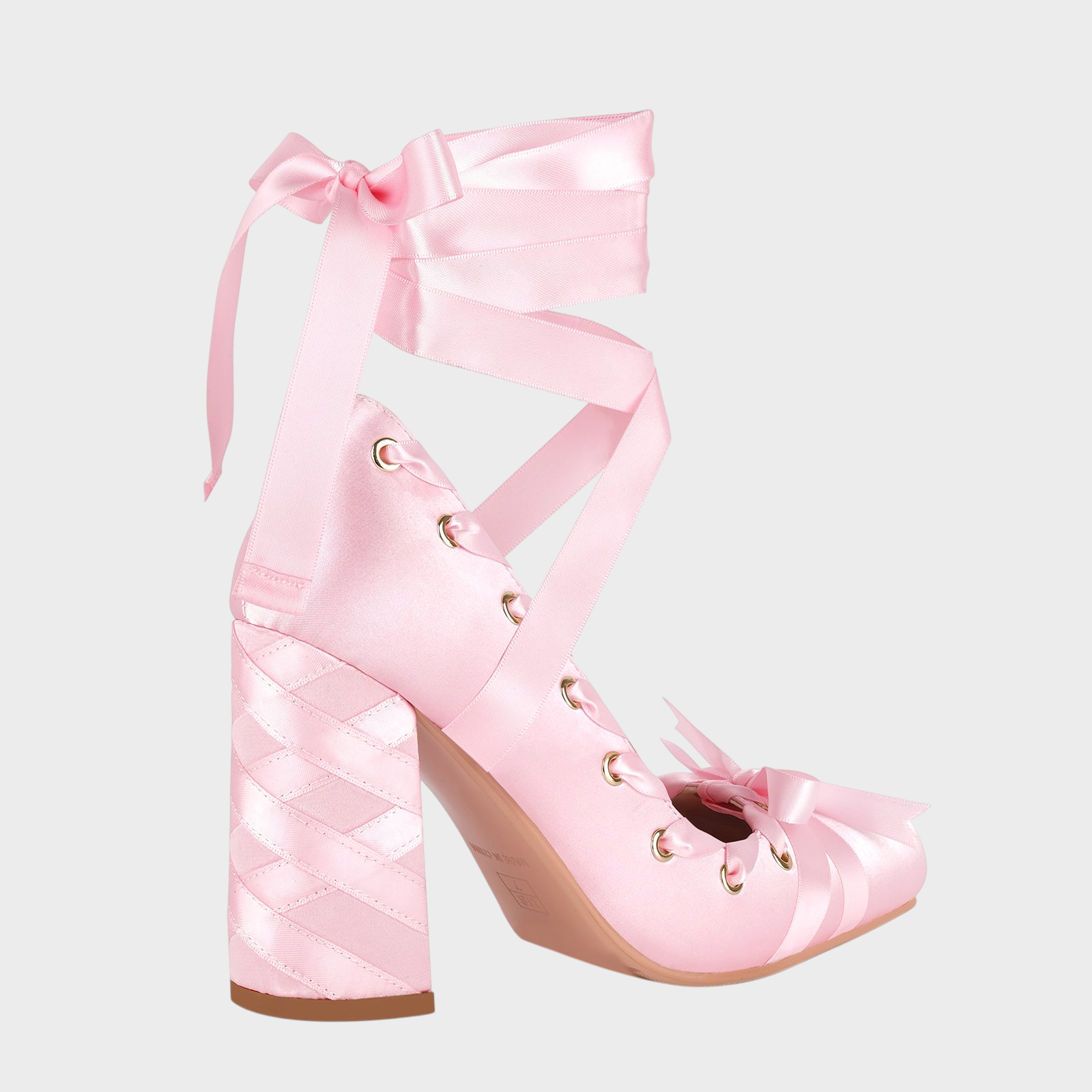 Gracelynn | Ballerina with Satin Flower and Square Toe