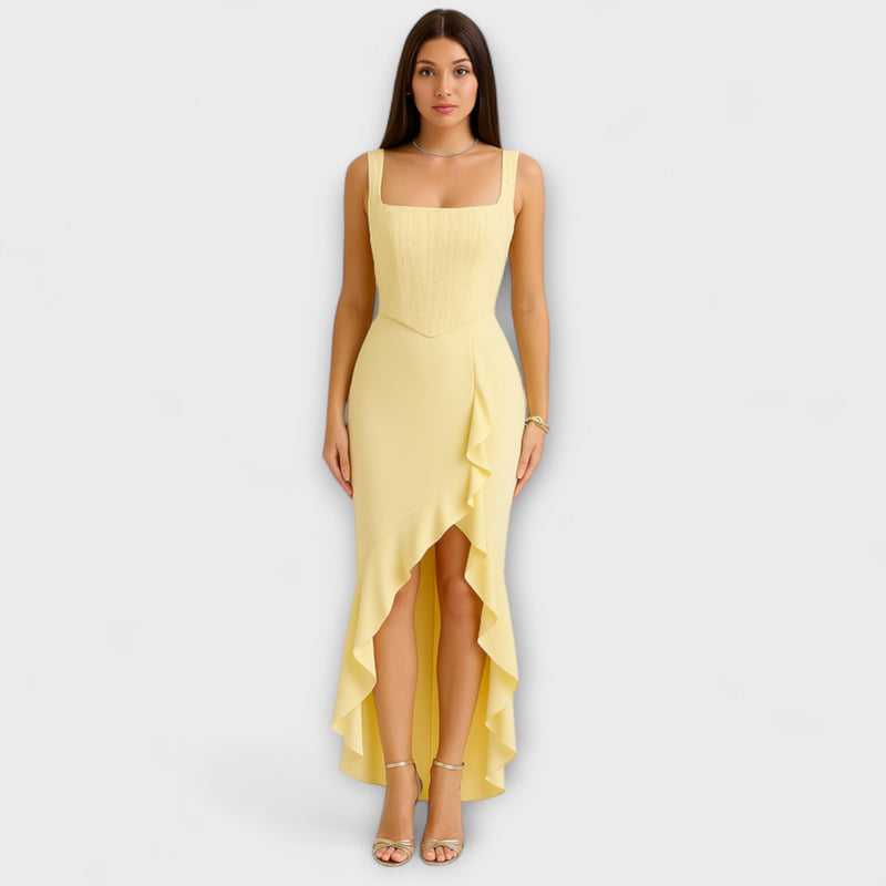 Bella - Satin dress with corset