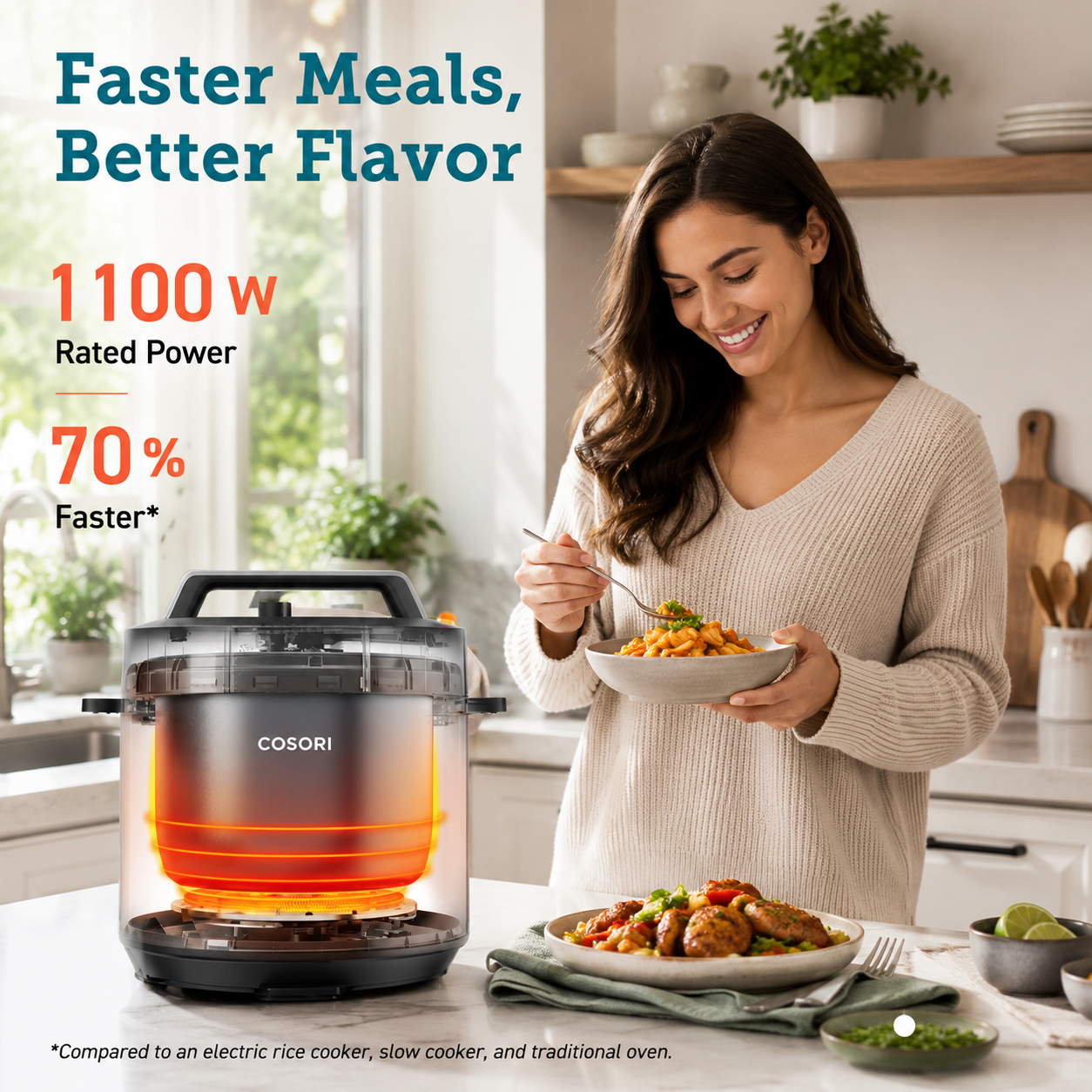 COSORI Pressure Cooker & Rice Cooker Bundle
