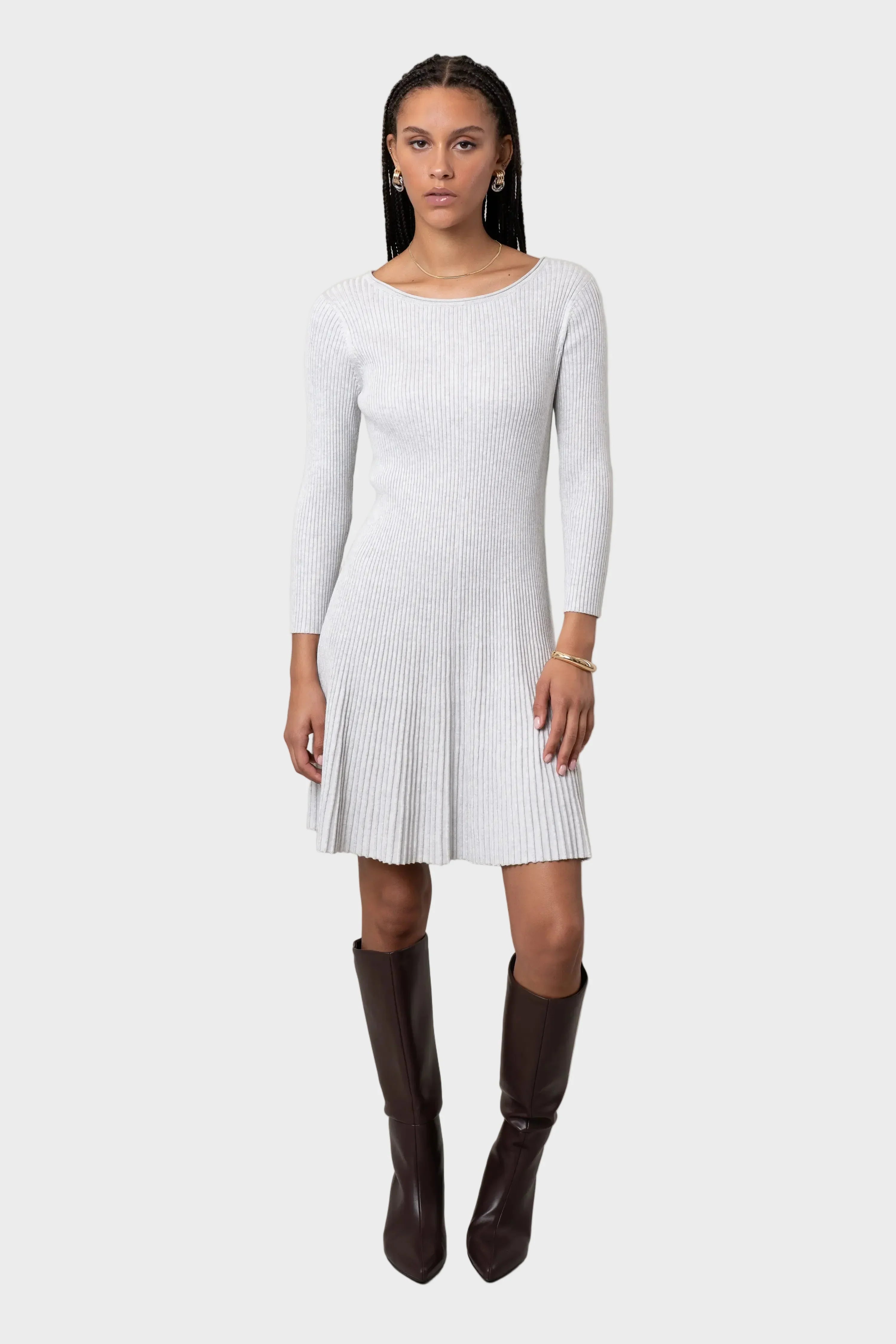 Jia | The Pleated Knit Dress