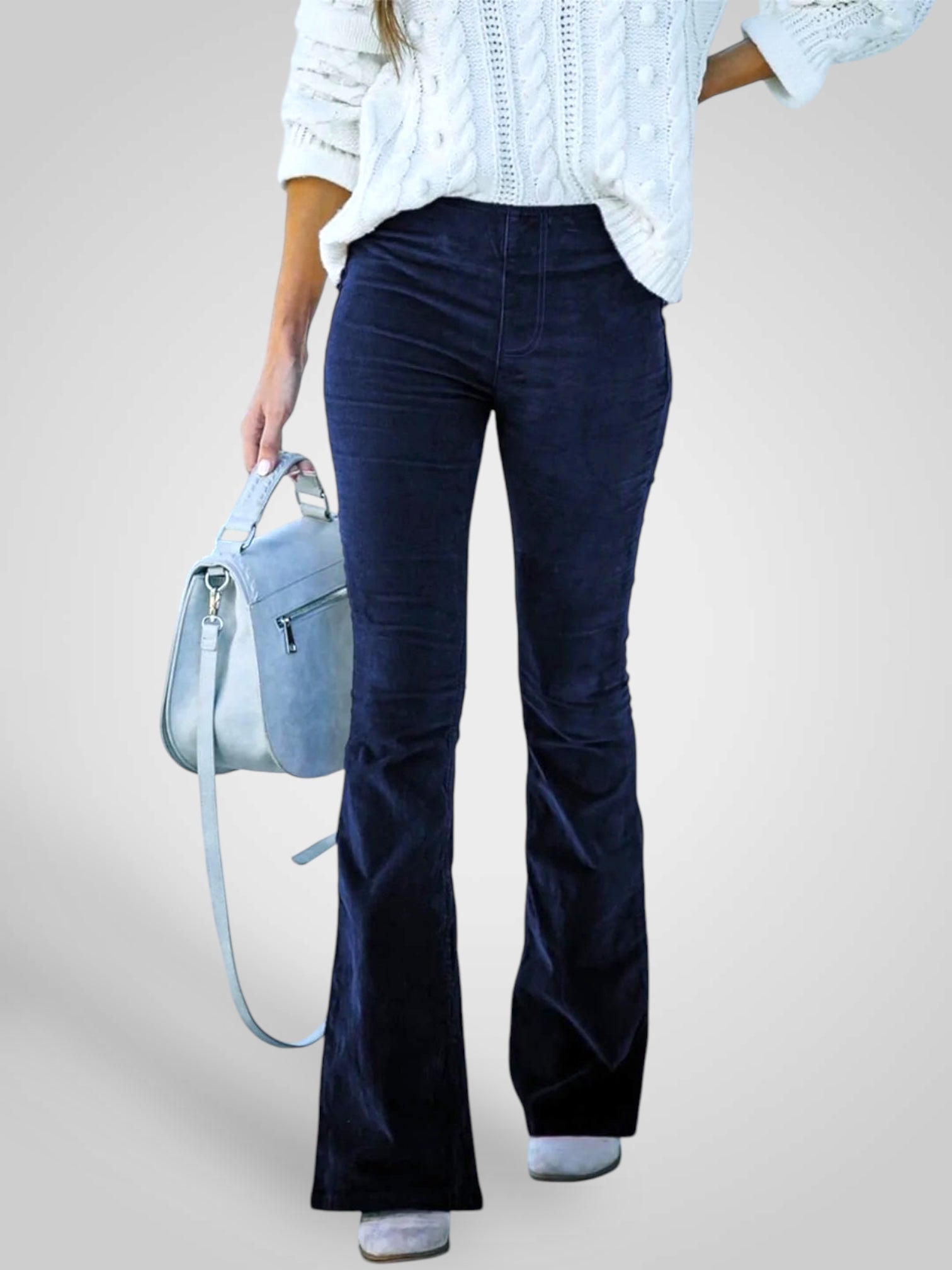 Nedda | Zvětšené kalhoty s vysokým pasem - Strečový střih