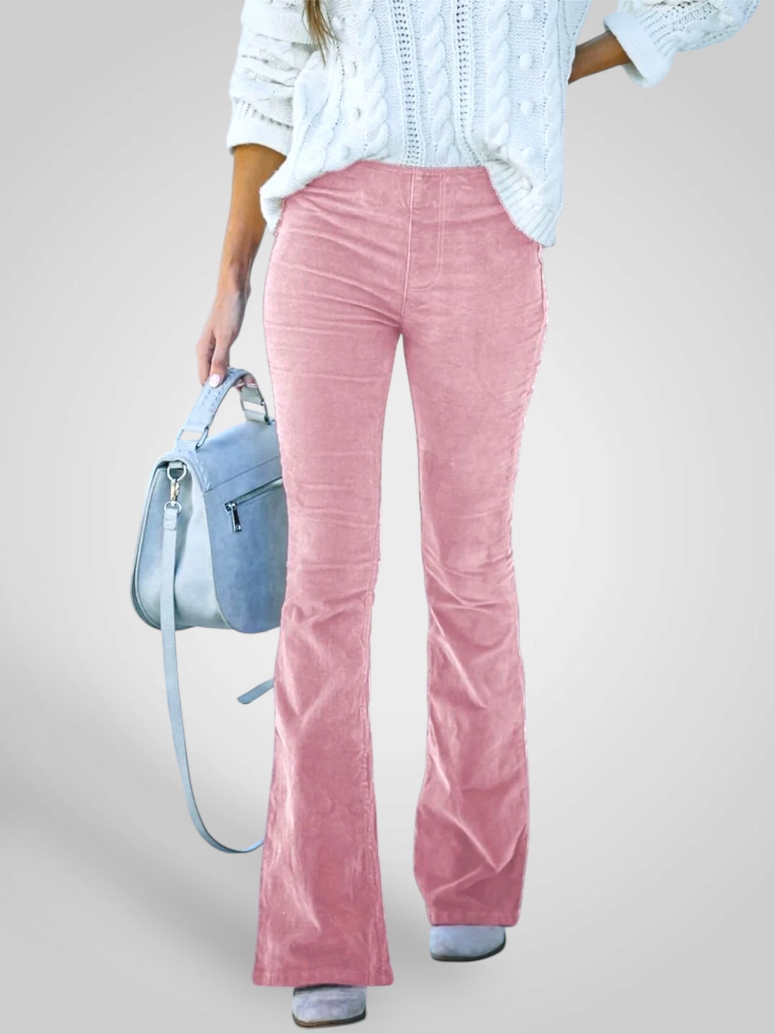 Nedda | Zvětšené kalhoty s vysokým pasem - Strečový střih