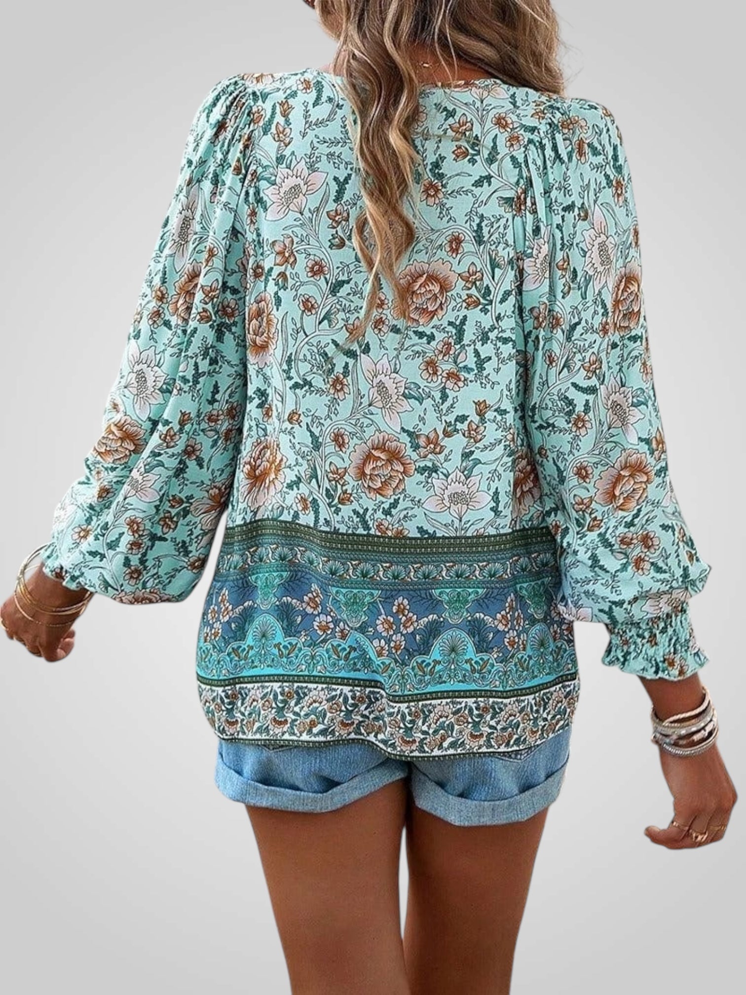 Hoya | Bohemian Blouse with Flowers