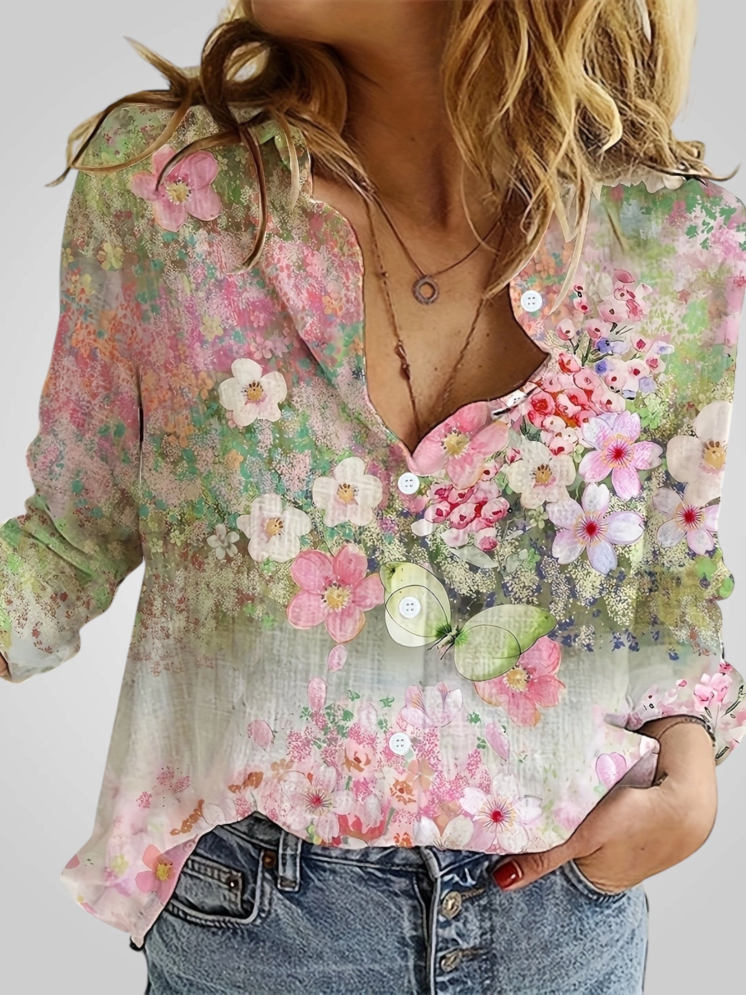 Rosalia | Floral Boho Blouse