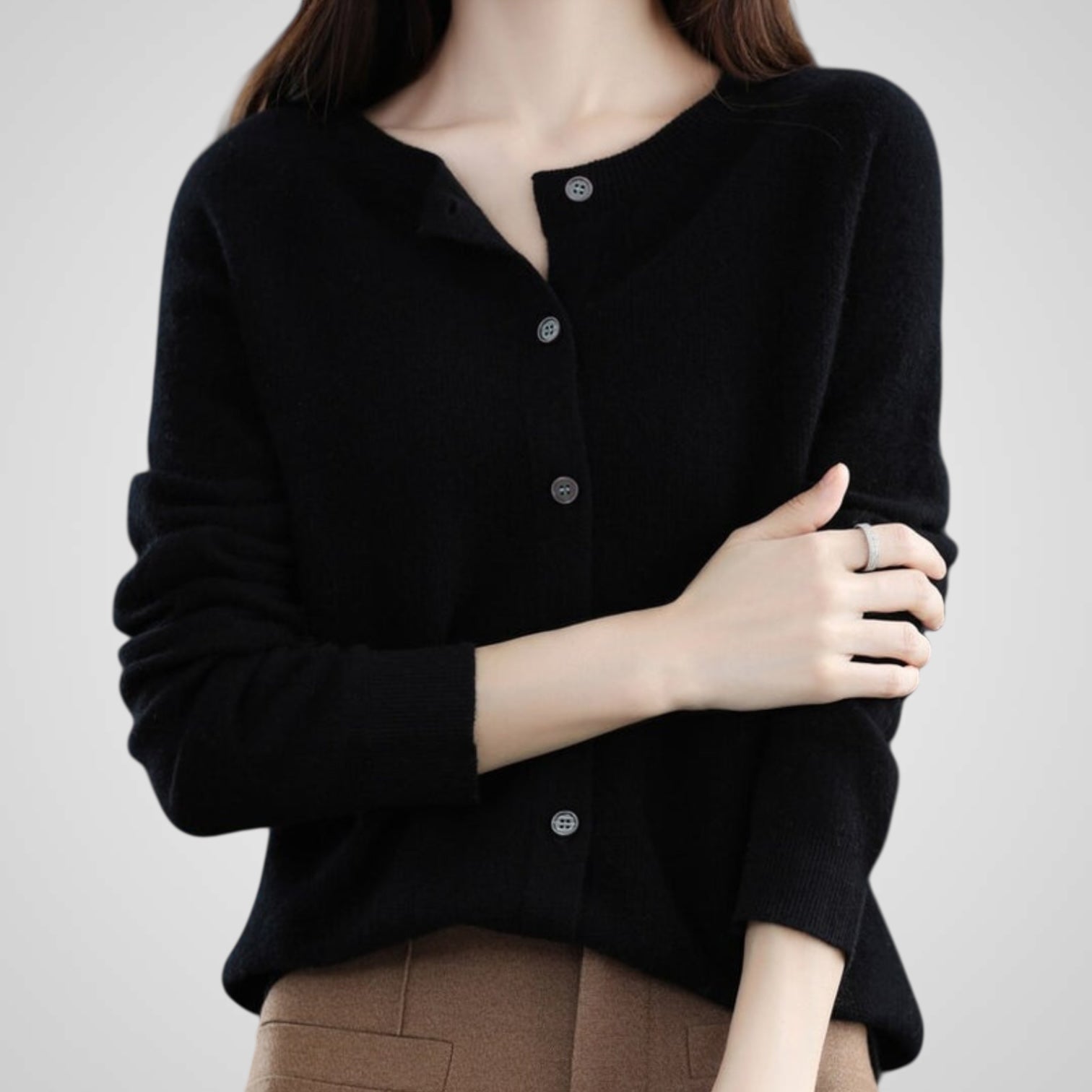 Reva | Pure Wool & Cashmere Cardigan Sweater