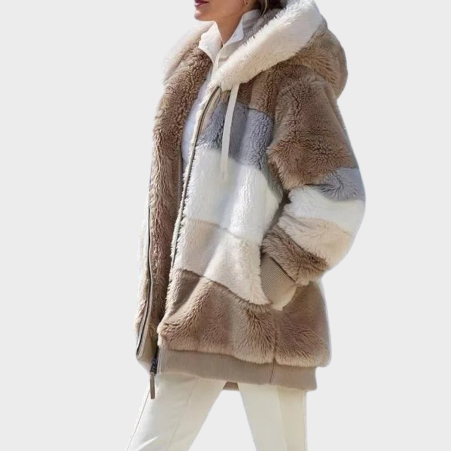 Andrea | Winter jacket with hood and zipper