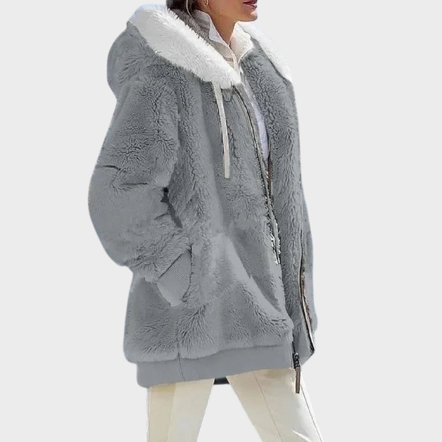 Andrea | Winter jacket with hood and zipper