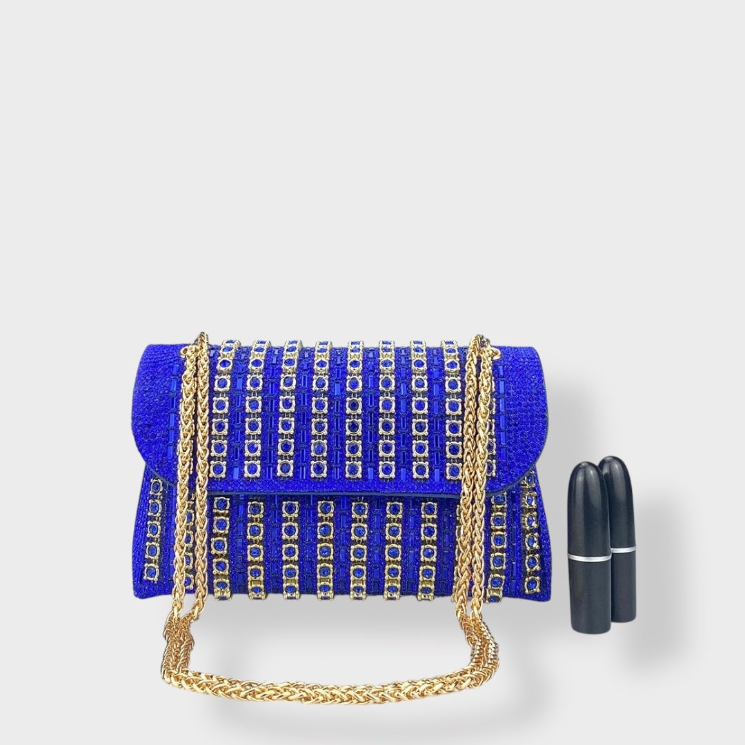 Stellina | Elegant shoulder bag with chain and colored diamonds