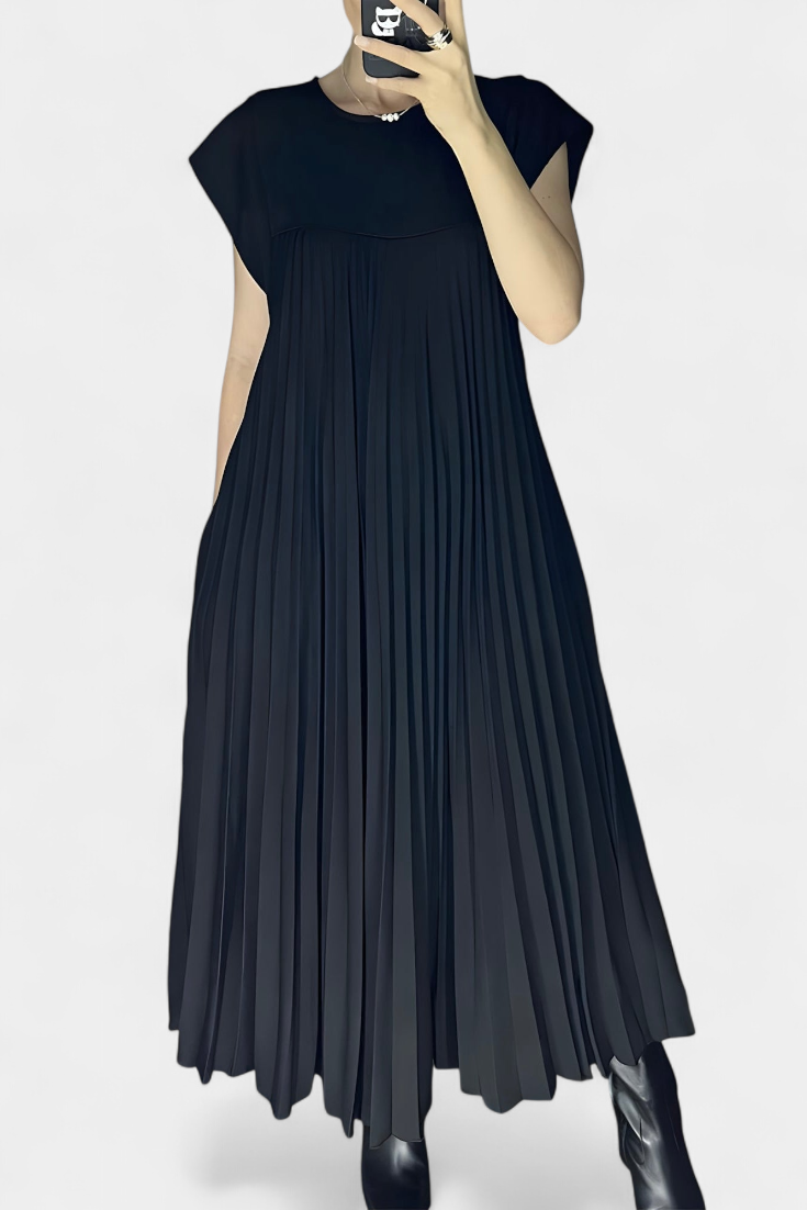Manuela Sleeveless Pleated High Waist Dress