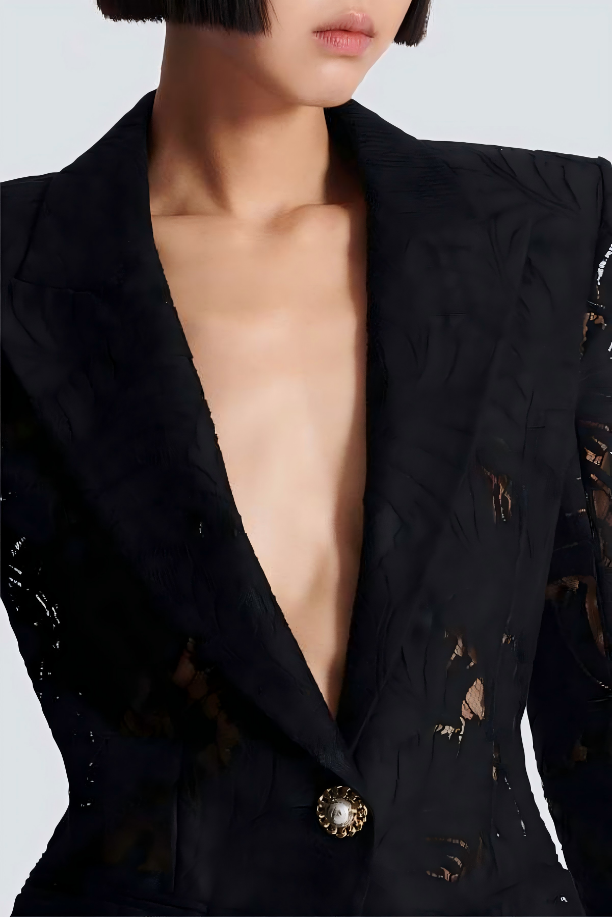 Kinan - Single Breasted Lace Blazer