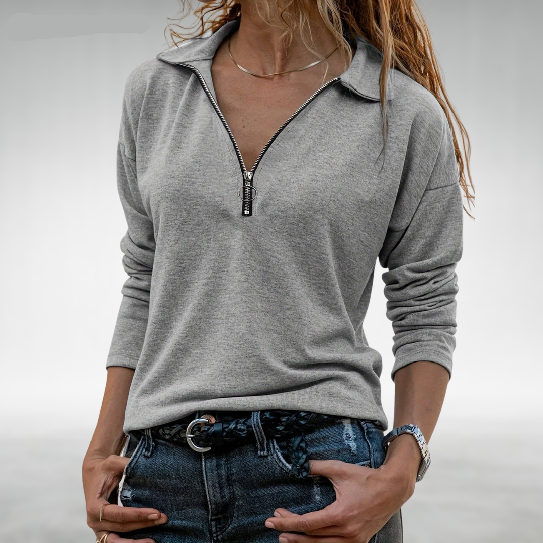 Nadine | Women's Half-Zip Sweatshirt