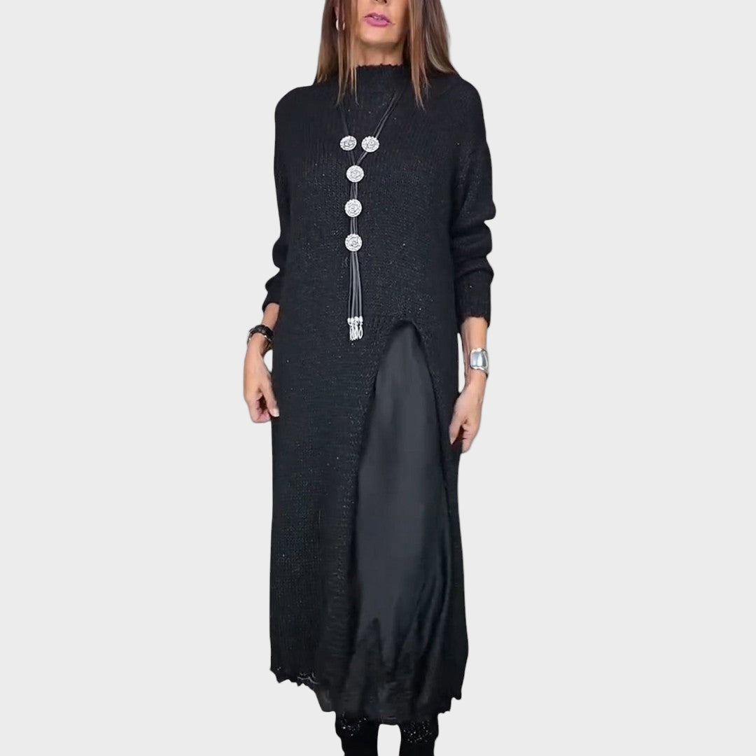 Lena | Elegantní dlouhé pletené šaty