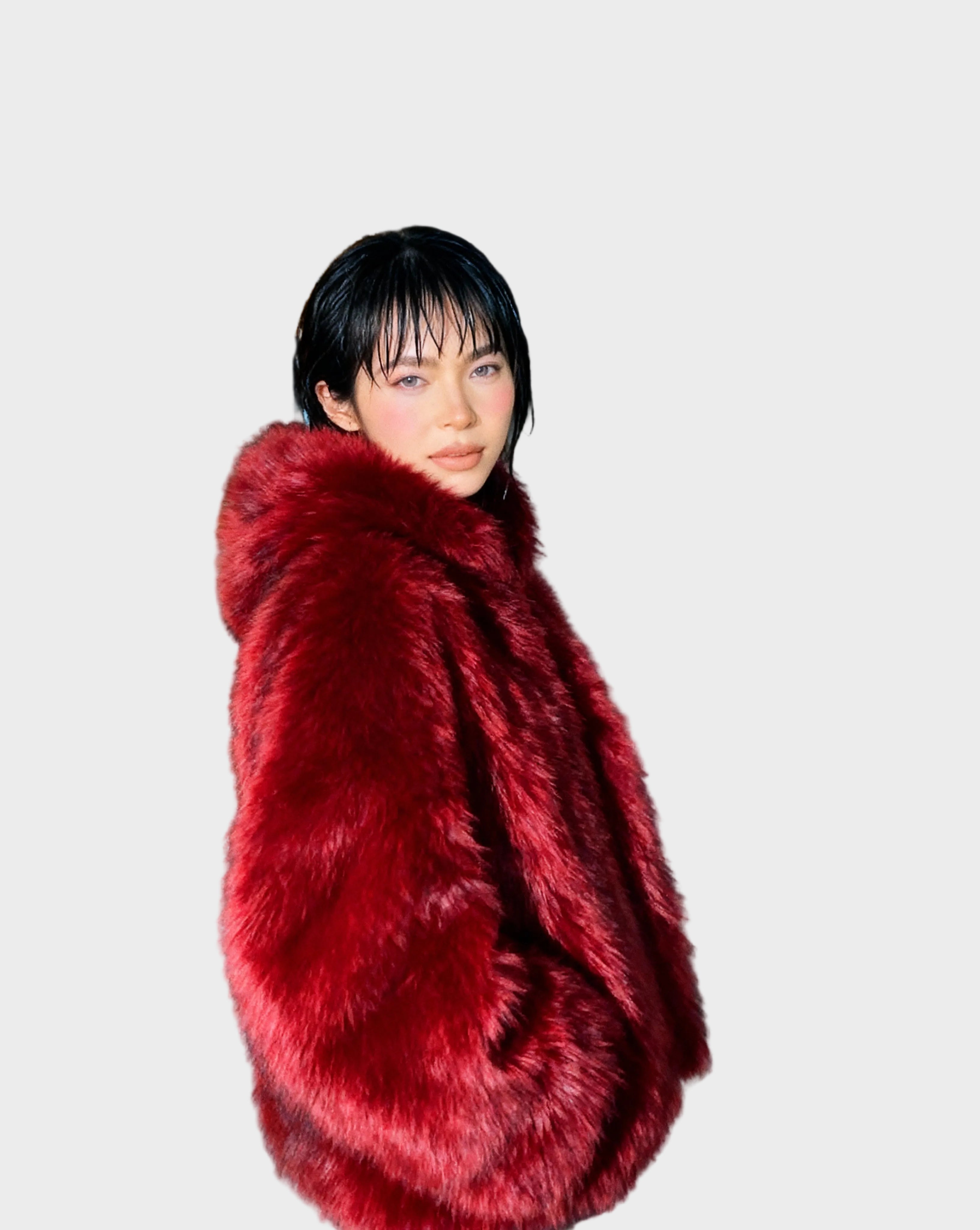 Ravena | Faux Fur Hooded Jacket