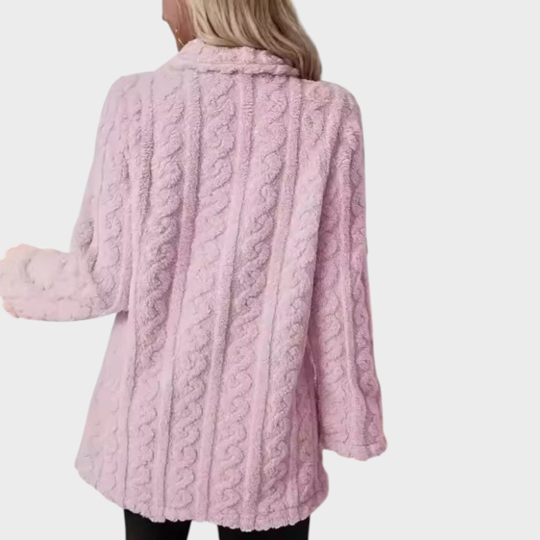 Nimfia | Double-Breasted Wool Blend Mid-Length Coat