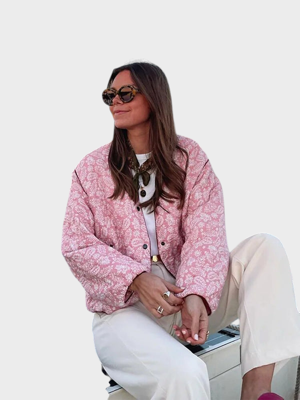 Maribel | Floral Quilted Jacket