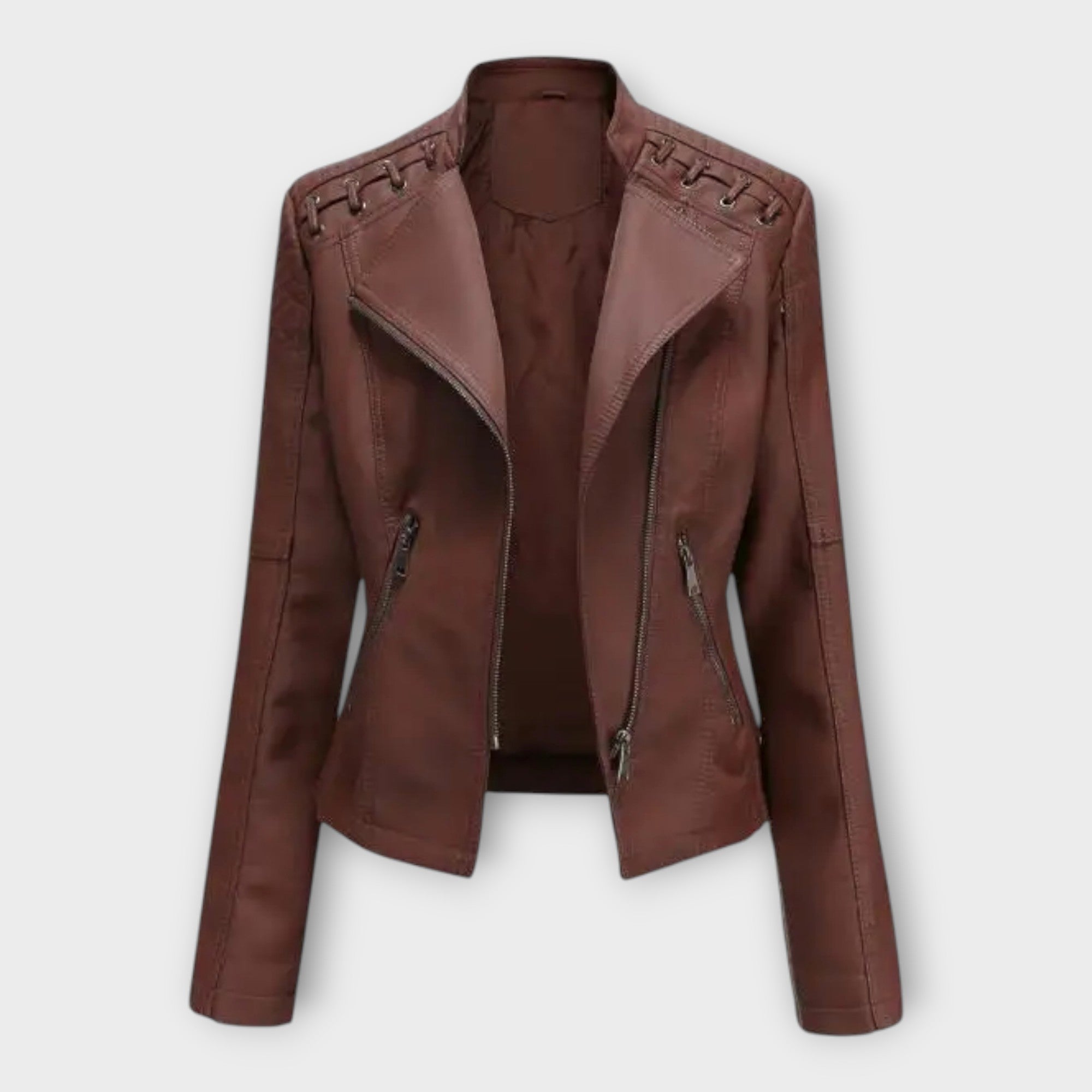 Modern Leather Jacket with Elegant Line and Timeless Finesse