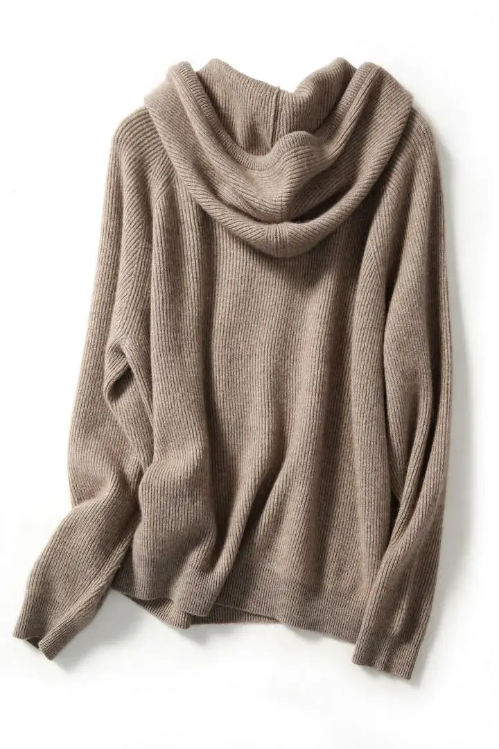 Penny - Cashmere Hooded Knit Sweater Calderon (Calderon Cashmere Hood Knit)