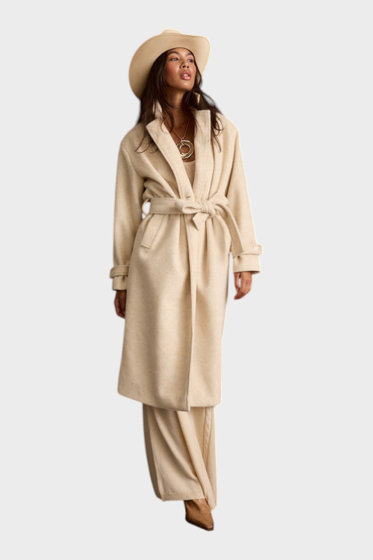 Filippa | Beige Coat with Belt