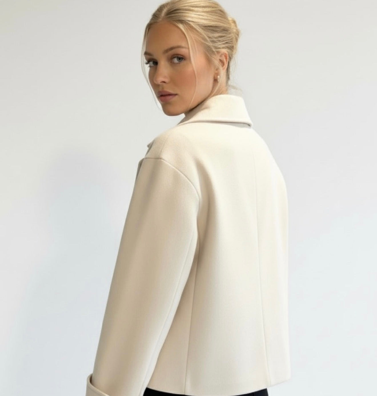 Maya | Blend Double-Breasted Trench Coat
