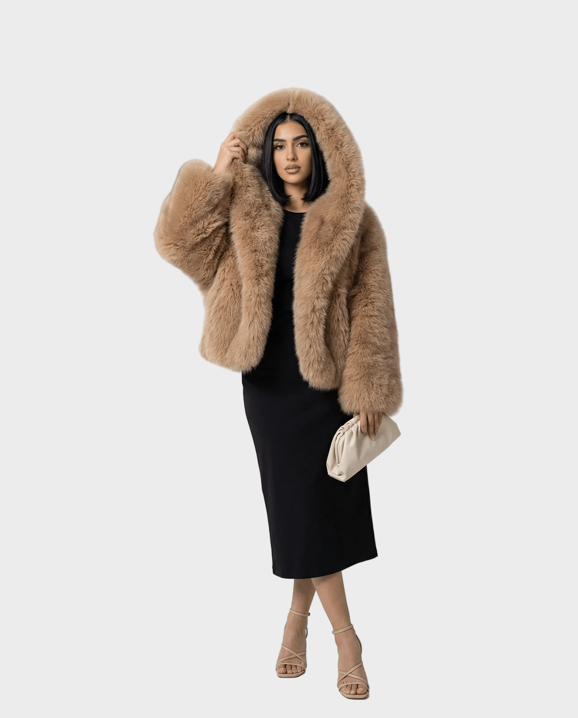 Ravena | Faux Fur Hooded Jacket