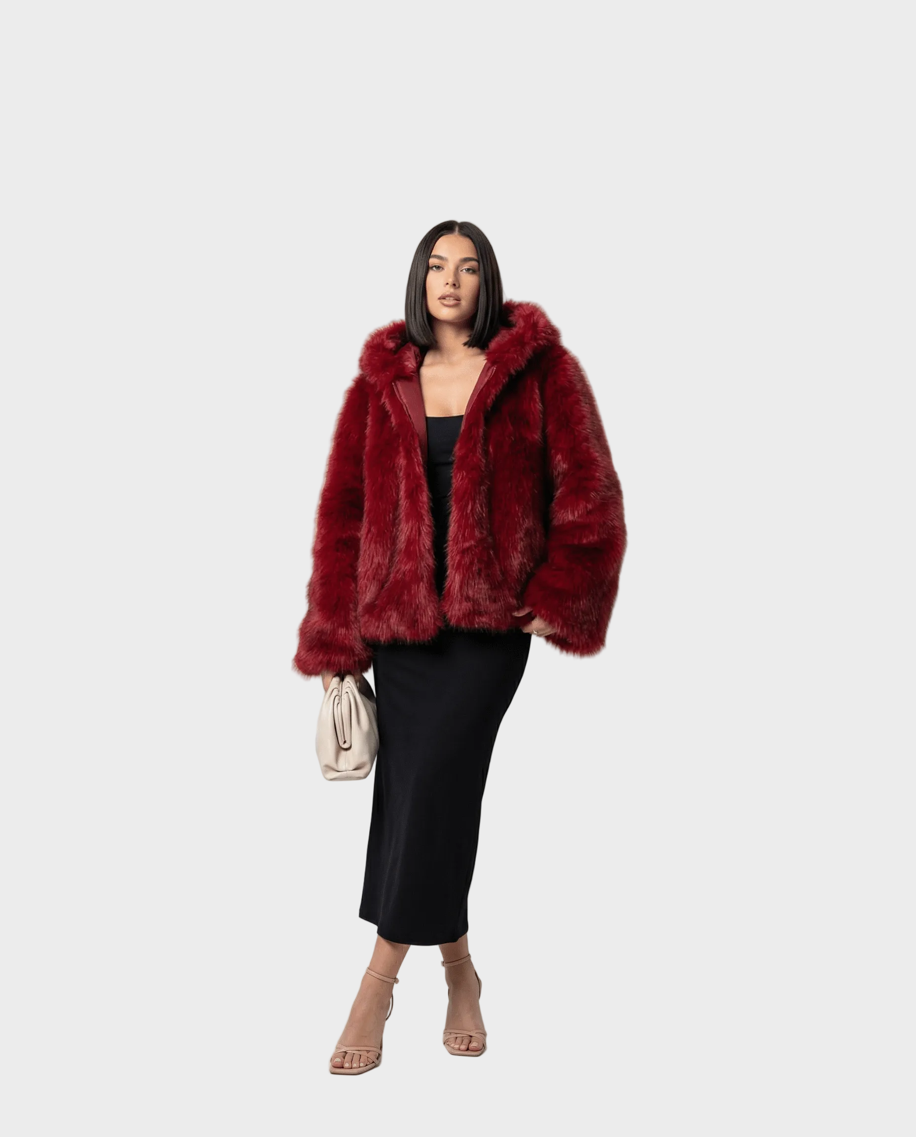 Ravena | Faux Fur Hooded Jacket