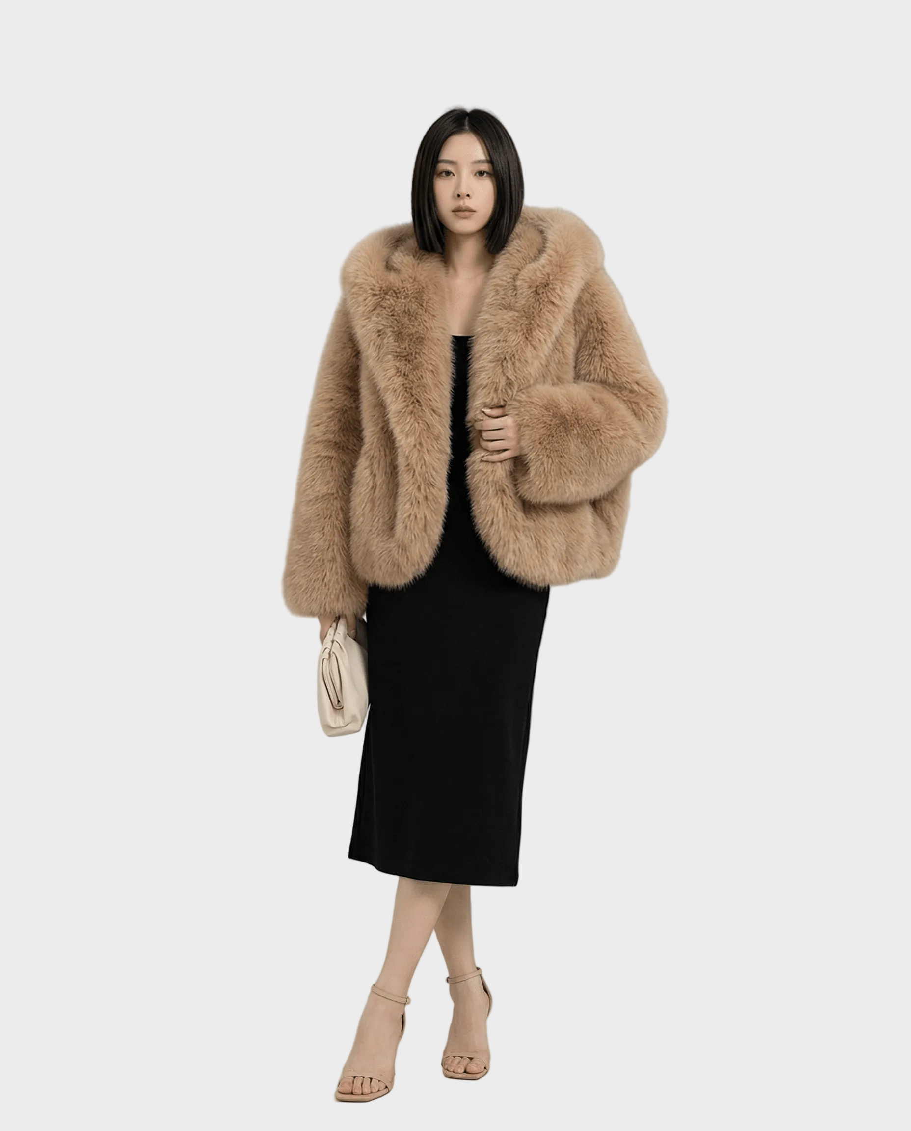 Ravena | Faux Fur Hooded Jacket