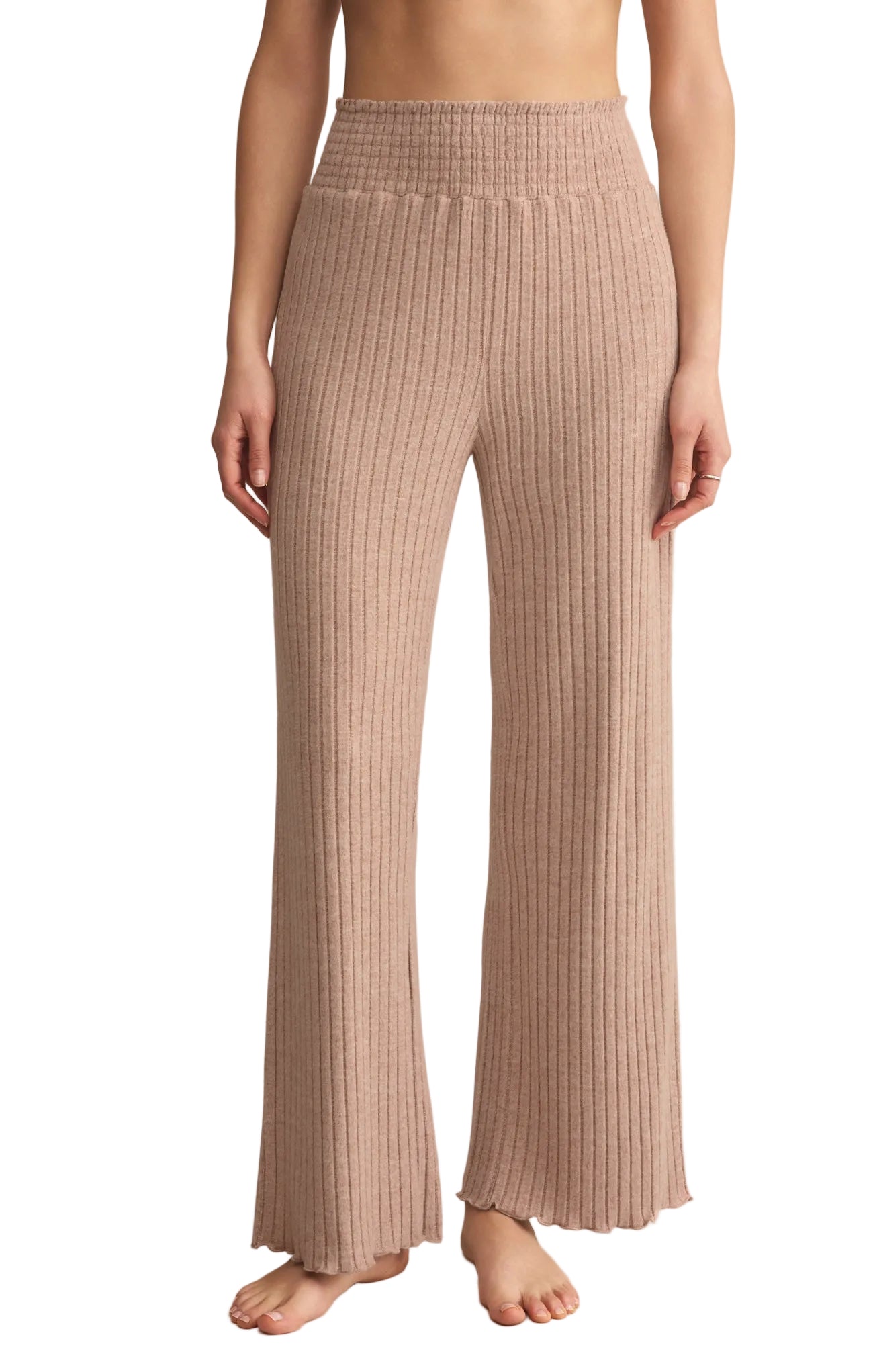 Megan | Dawn Smocked Silky Rib Pant
