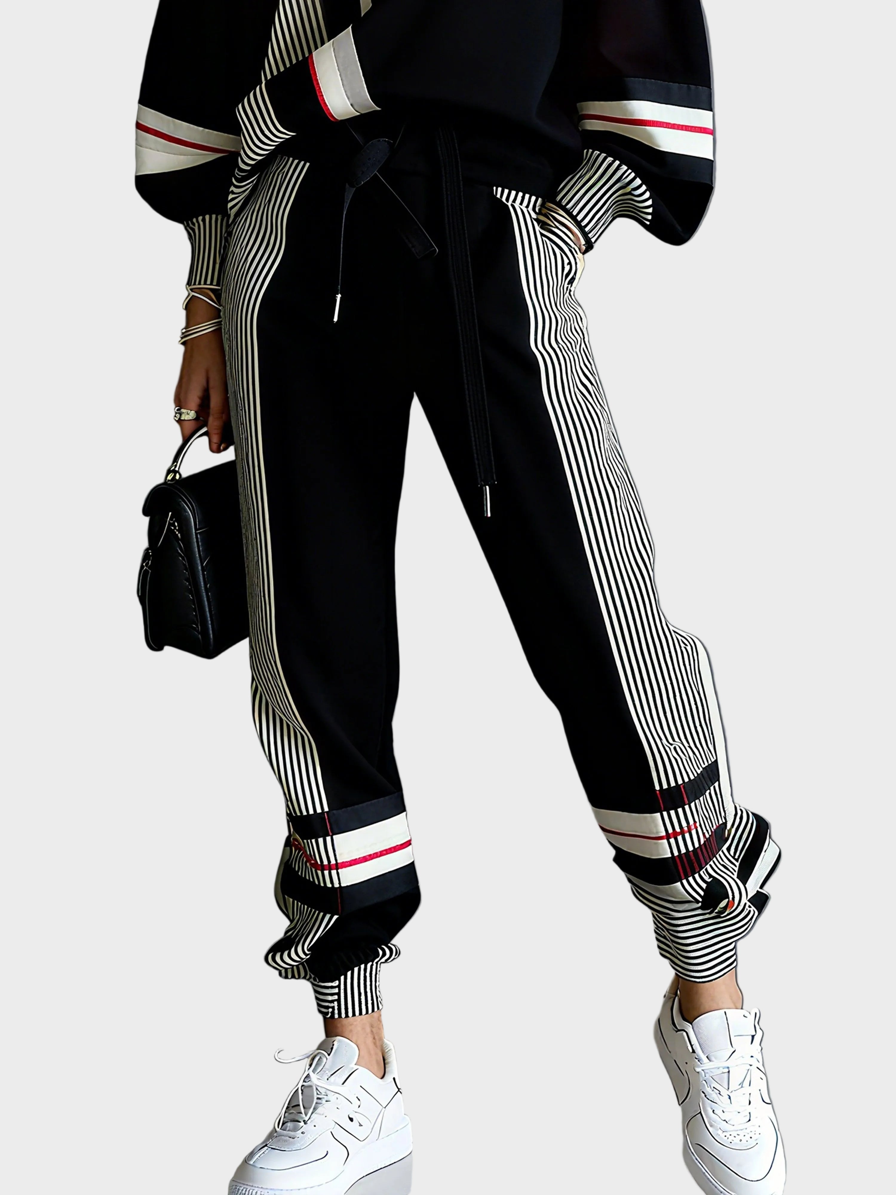 Cirilla | Fashion Abstract Geometric Art Print Hooded Sweatshirt