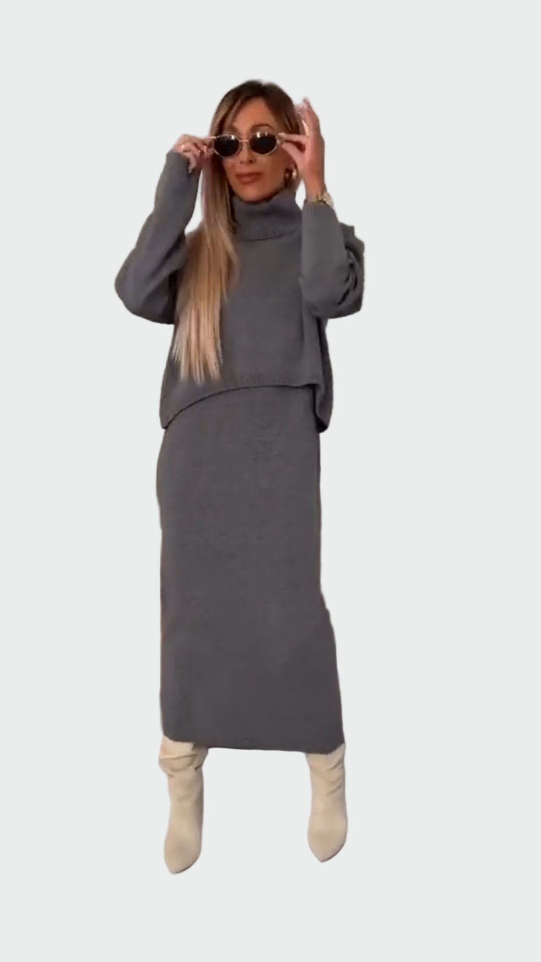 Dress and Zhivago Sweater Set