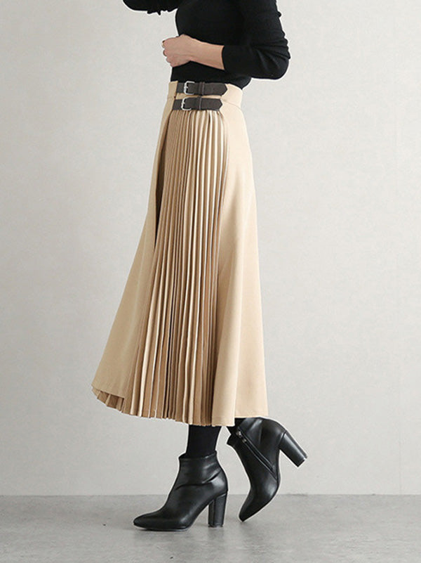 Giana | Graceful A-Line Pleated Skirt