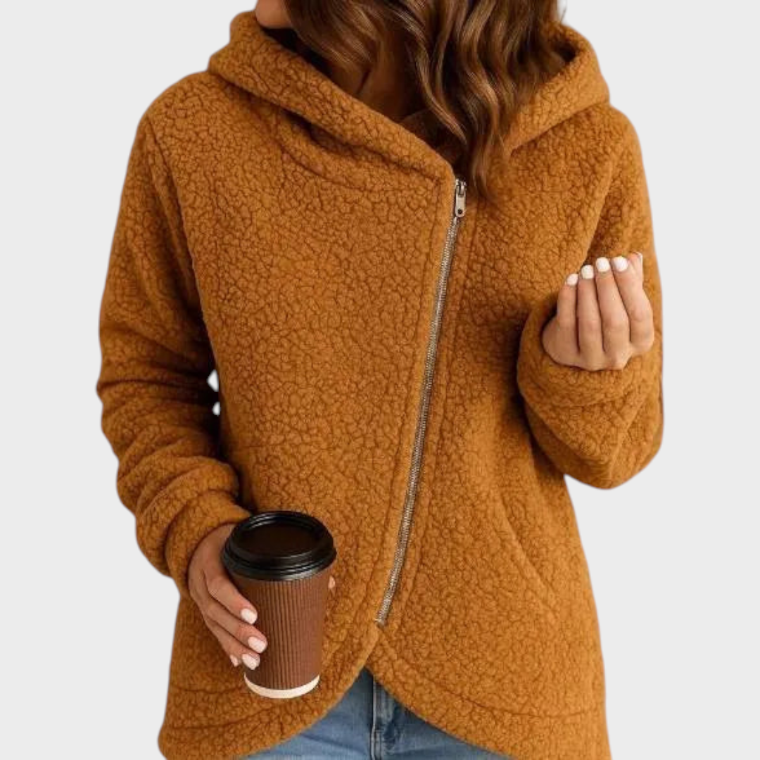 Yumi | New women's wide casual wool sweatshirt with long sleeves