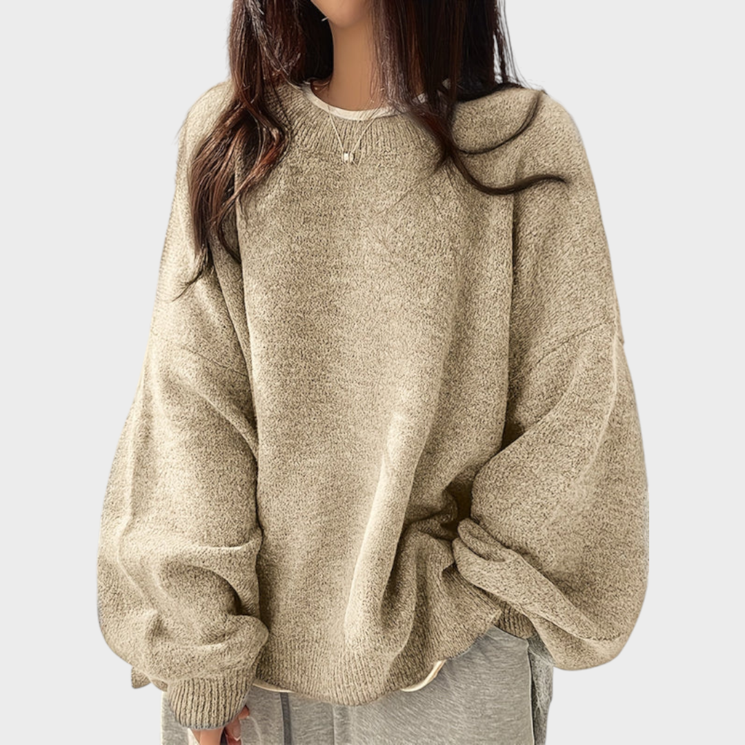 Zaneya | Crew Neck Long Sleeve Sweater