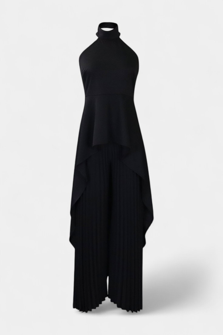 Chrysoula Asymmetric Set with Pleated Pants