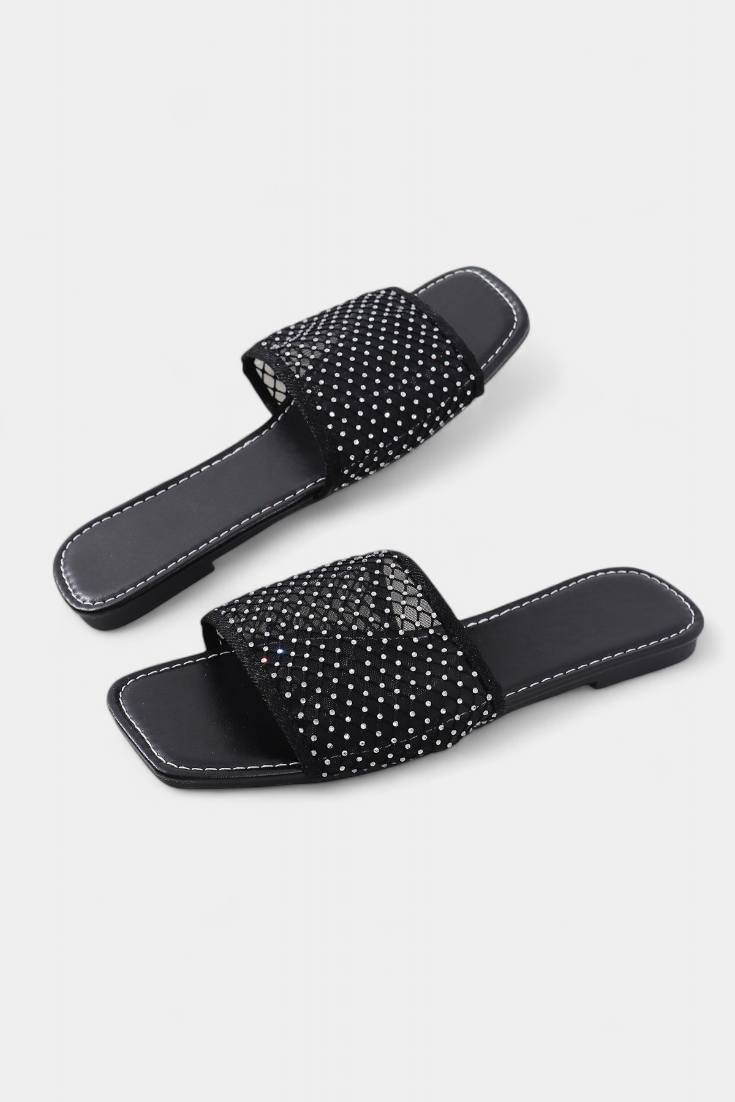 Iva sandals with Glitter and square toe