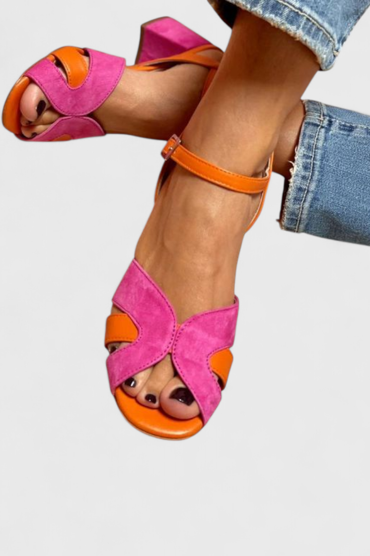 Norma Elegant sandals with comfortable heel and adjustable strap