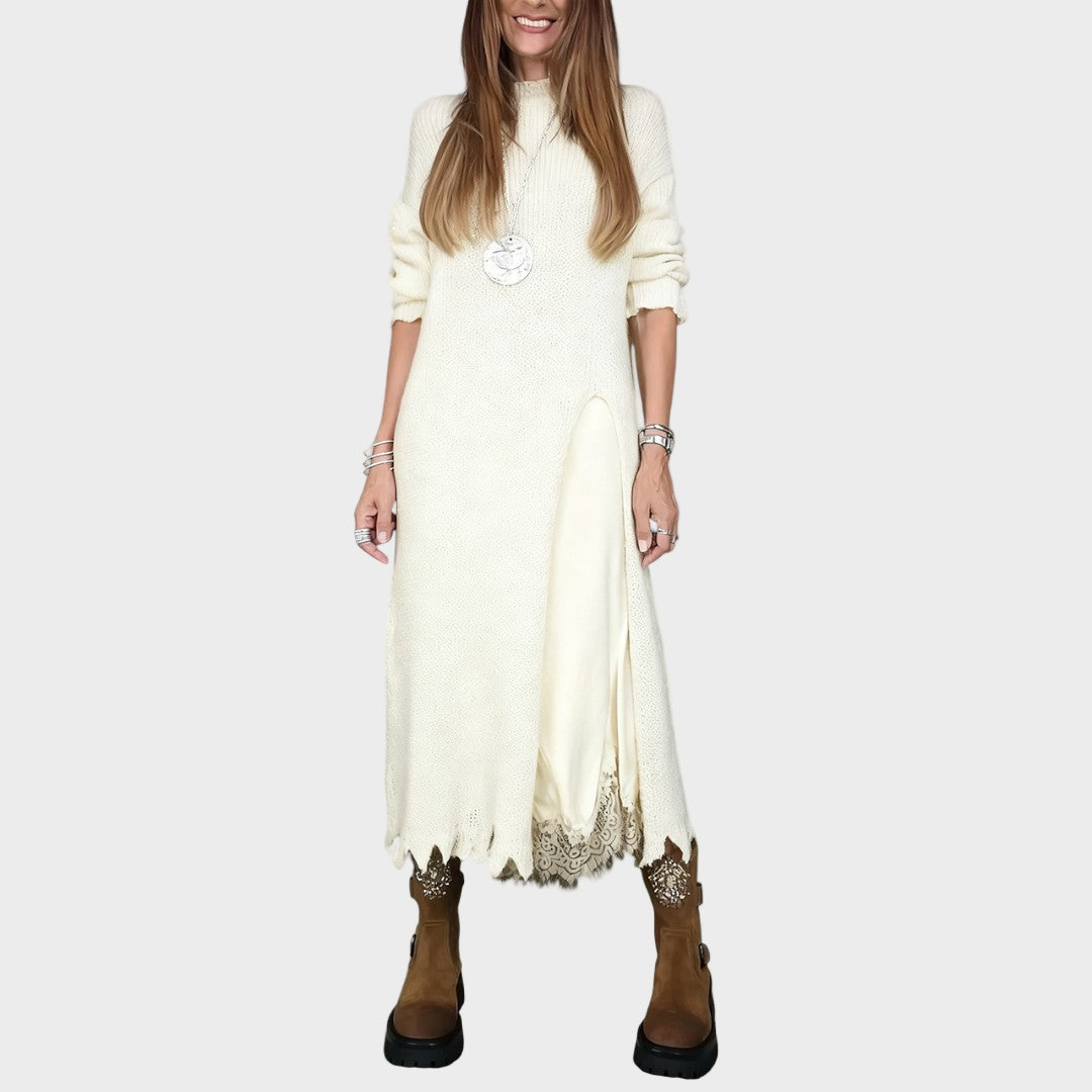 Lena | Elegantní dlouhé pletené šaty