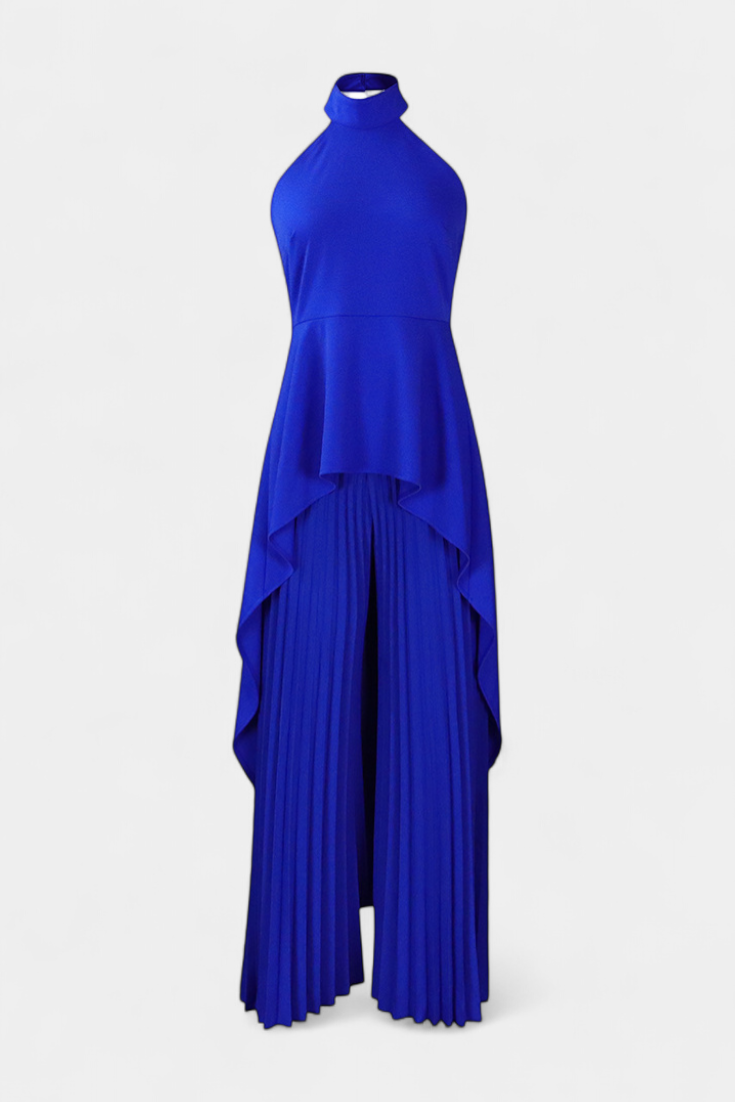 Chrysoula Asymmetric Set with Pleated Pants