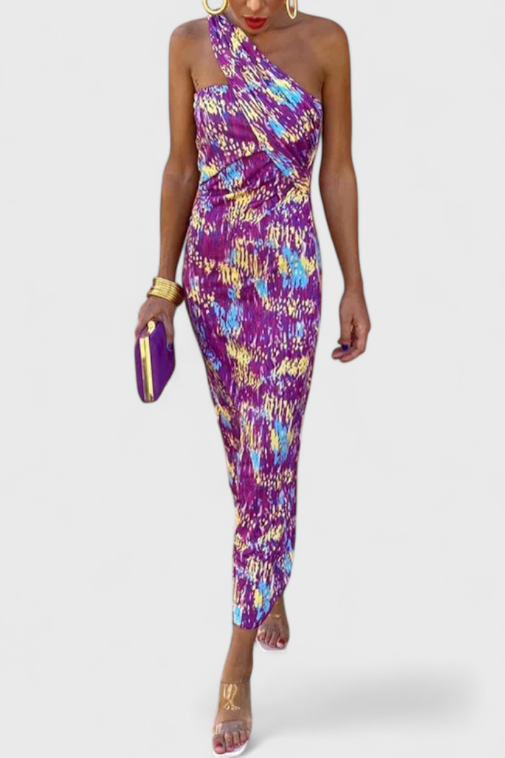 Julissa Off-the-Shoulder Maxi Evening Dress