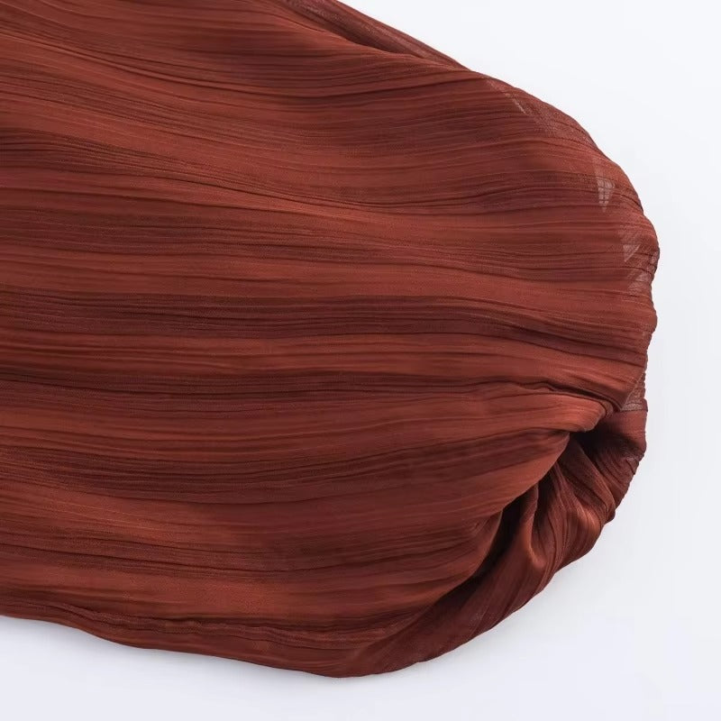 Zevella | Round Neck Long Sleeve Dress