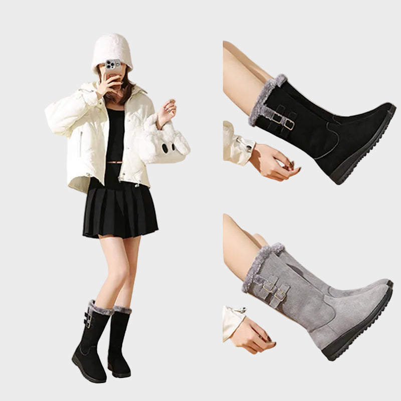 Mikasa | Women's Knee-High Snow Boots, Warm & Stylish