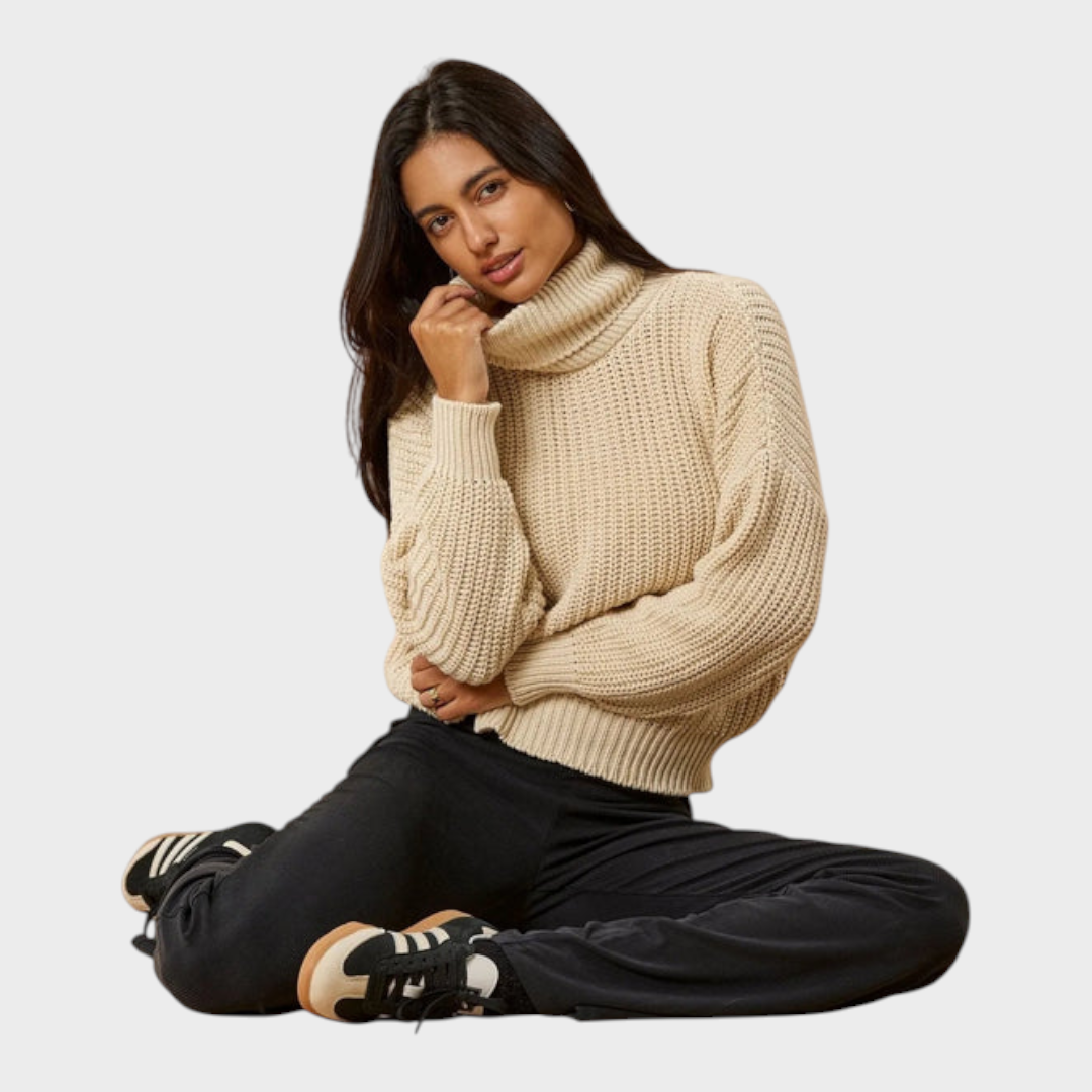 Cenaida | Turbo Neck Pullover Penelope in Organic Cotton