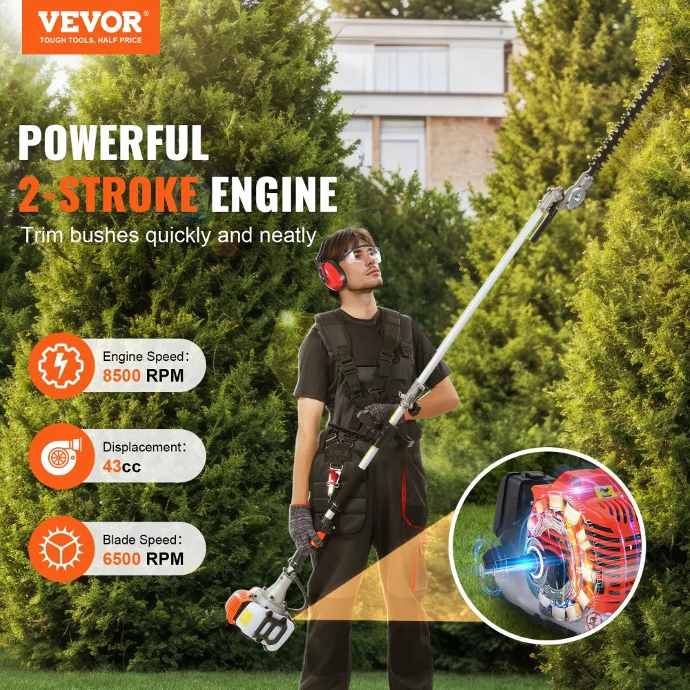 VEVOR 43CC 6-in-1 Multifunctional Pruning Tool